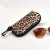 Ultra Light Leopard Glasses Case Soft Zipper Glasses Pouch Durable Eyeglasses Case  Men and Women