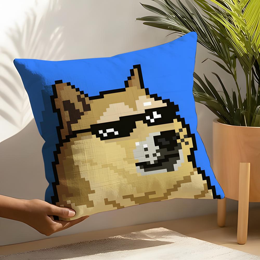 Dog-Themed Memes Are Trending Online Pillow Case Home Living Room Decoration Linen Pillowcover Pillow Cases Cushion Cover