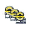 3/5/10PK 12mm Standard Label Tapes Compatible for EPSON LW-400 LK-4WBN SS12KW SS18KW Label Ribbon for KingJim SR230C Label Maker