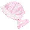KYOETSU Shrine Visit Food and Bib Set, 4-Piece Set (Hat, Bib, Fan, and Amulet) for Boys and Girls (Pink)