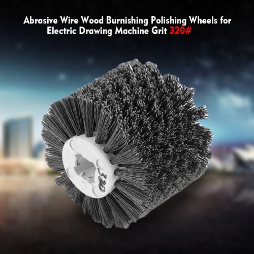 Abrasive Wire Polisher, Wire Drawing Wheel Brush, for Deburring and Polishing Wood Furniture, High-Density Abrasive Wire, Rust-Resistant, Acid-Resista