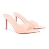 YX Women's 2026 Summer Transparent High Heel Slides - Stiletto Pointed Open Toe with Single Strap