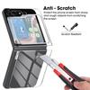 Transparent Ultra Thin Cover Slim Sturdy Scratchproof Hard PC Phone Case for Samsung Galaxy Z Flip 3 4 5 6 7 Clear Back Cover