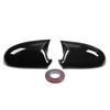 OX Horn Mirror Cover Cap Gloss Black Style For Volkswagen VW Jetta MK5 2005-2010
