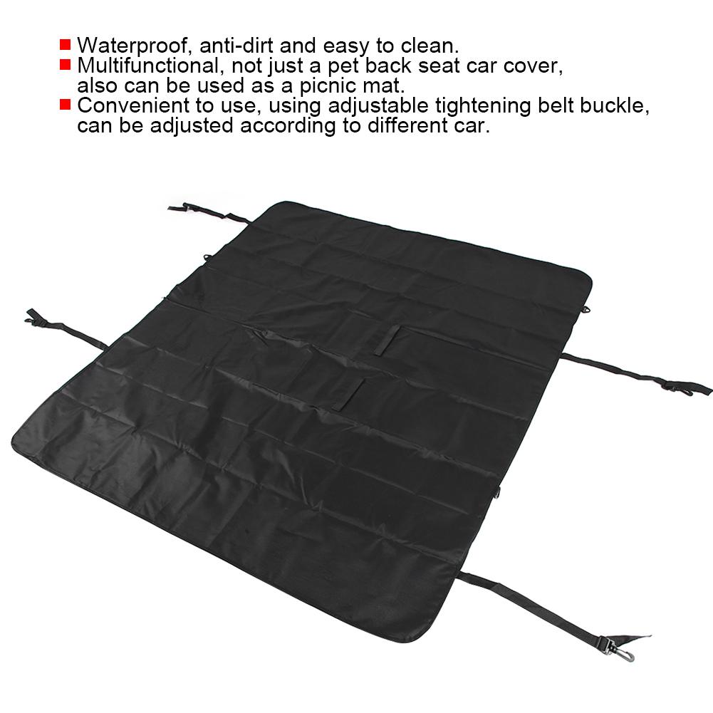 Pet Back Seat Car Cover Protector Multifunctional Dog Cat Waterproof Seat Mat PadBlack
