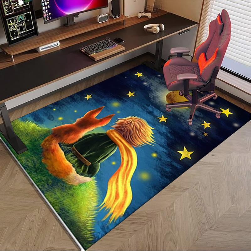 Prince's Nightly Embrace Carpet, Chair Rug,Rug for Office Bedroom living rooms, Doormat decor Fan Gift Christmas Gift