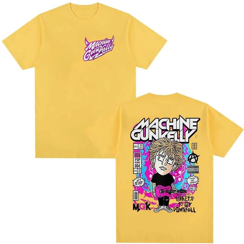 

Rock Rap Machine Gun Kelly 2026 Tour Graphic TShirt Mens Vintage HighQuality Fashion TShirt Casual Loose Cotton TShirt 4XL