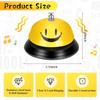 Chumia 6 Pcs Call Bell Desk Bell for Service 3 Inch Diameter Smile Face Service Bell for Desk School Bell with Metal Anti Rust Construction Front