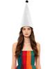 Cappello Conico di Velluto Fantasy Medievale per Adulti Costume da Nano Elfo Cappellino Copricapo Appuntito per Halloween Natale Festa in Maschera