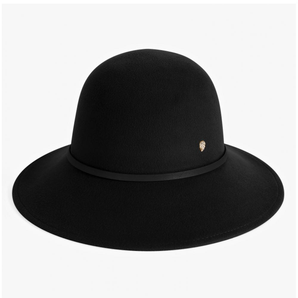 Helen Kaminski Hat51431 Bk Alto 9 Black Wool Felt Bucket Hat