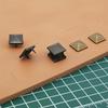 100Pcs Punk Spikes Square Pyramid Metal Studs Rivets 4 Prongs for Leathercraft Garment Accessory