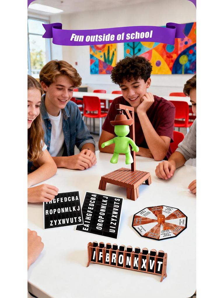 Cross-Border Magnetic Gallows Tabletop Game: English Word Game for Parent-Child Interaction