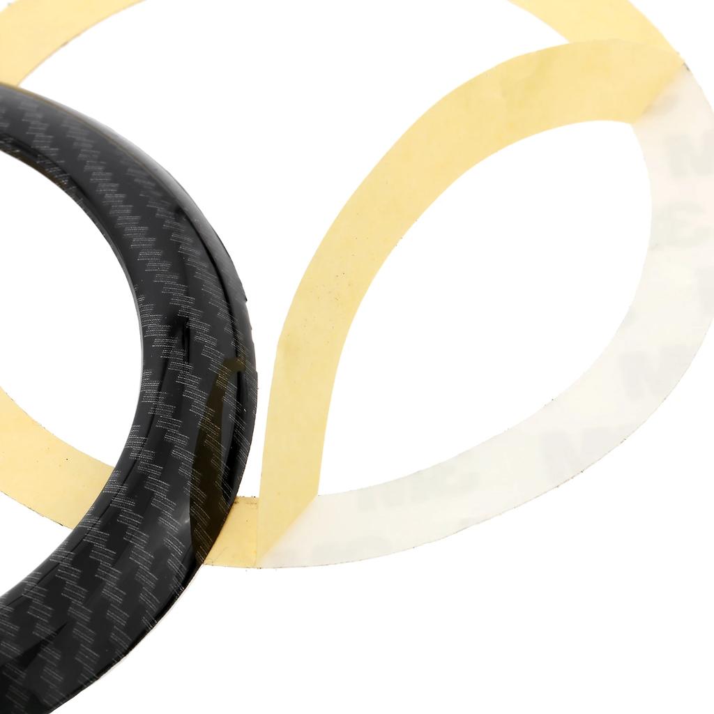 For BMW 1 Series F20/F21 2011-2019 Car Rear Badge Ring Logo Frame Cover Decoration Trim Carbon Fiber / Matte / Gloss Black