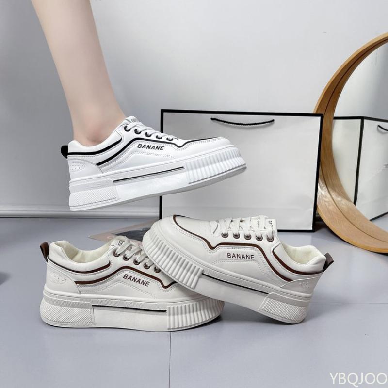 Fashion Thick soled New Women's Shoes Retro round toe board shoe Casual lace up sneakers Fashion comfortable ladies shoes Zapatos Mujer