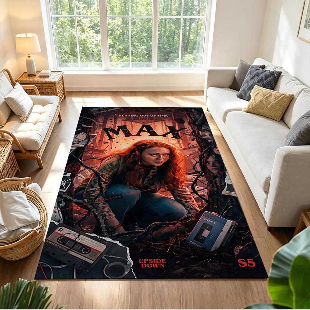 Stranger Things Area Rug Design for Dormitory Hallway Living Rooms Outdoor Anti-slip Rug Office home decor Perfect Birthday Christmas Gift Idea