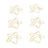 100pcs Star Moon Paper Clips Prevent Rust Skid Resistance Cute Paperclips for   Daily Use School