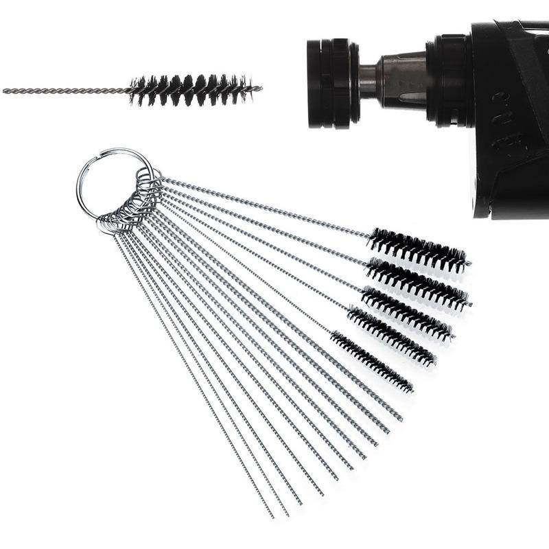 Autoreiniger Werkzeugset Vergaser Kohle Schmutz Düse Entfernen Reinigungsnadeln Bürsten Reinigungswerkzeuge für Automobil Motorrad Schläuche