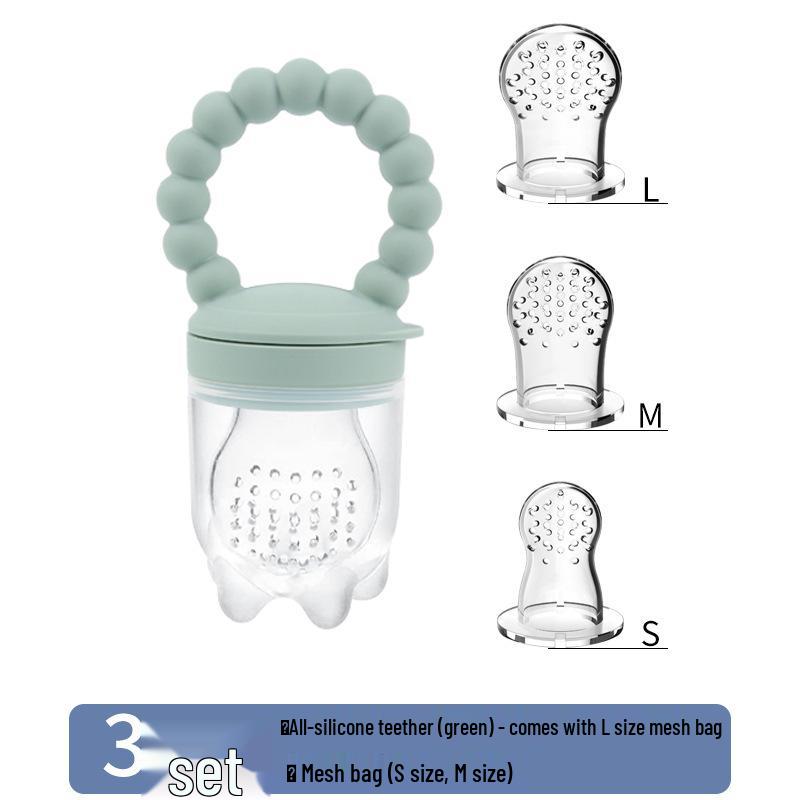 Silicone Baby Fruit and Vegetable Teether Pacifier Feeder