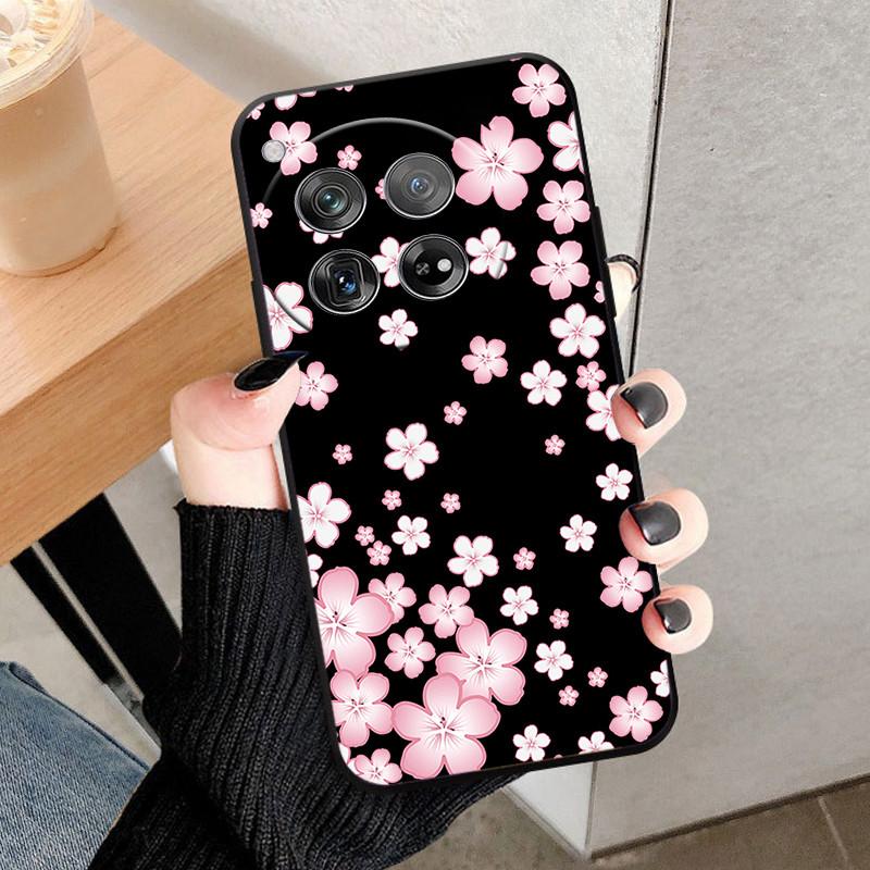 Etui Osłona Na OnePlus 12 Na OnePlus12 Fundas Nowe Czarne Miękki Silikon TPU Ochronne Etui Na Telefon Dla One Plus 12 Zderzak Coque