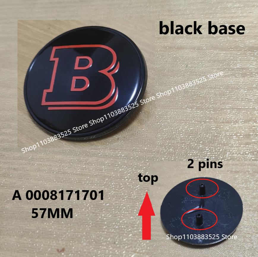 1pcs 38/57mm Car Front Hood Emblem Badge Bonnet For BRABUS W204 W205 W207 W206 W177 W212 W213 W221 W246 GLA GLC CLA Accessories