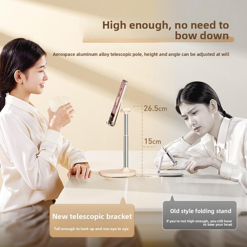 Mobile Phone Holder Desktop Lazy Drama Chasing Artifact Thickened Base Retractable Bracket