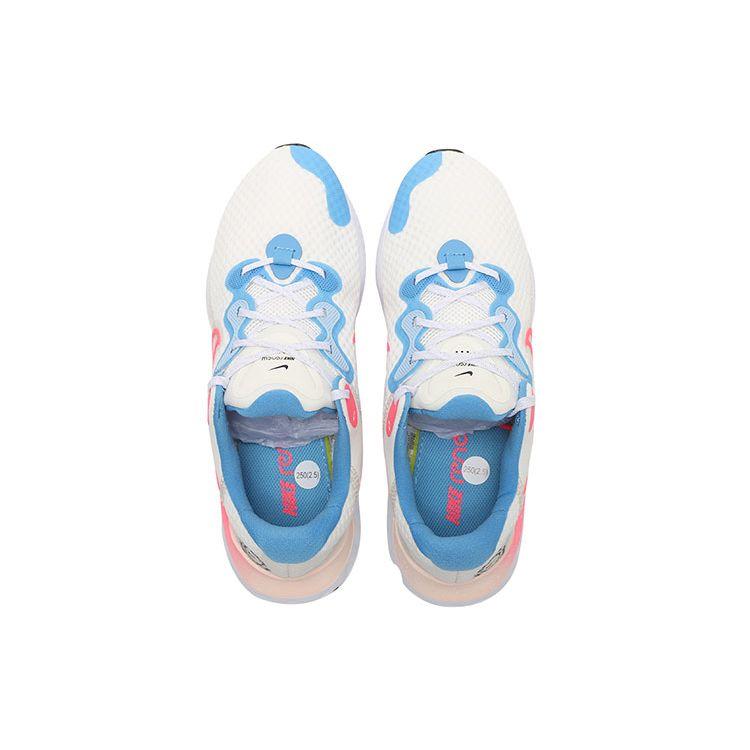 Nike Renew Run 2 Classic Logo Mesh Cushioning Non-Slip Wear-Resistant Low-Top Marathon Running Shoes Men Sneaker White Pink DJ5066-161