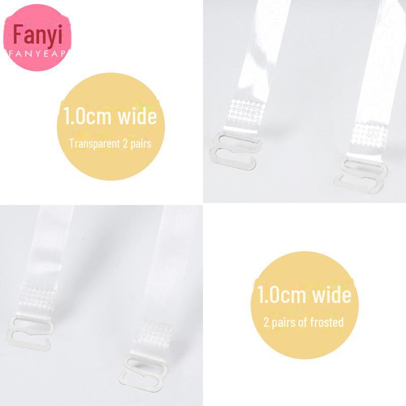 "Transparent Non-Slip One-Shoulder Strap Bra Accessory"