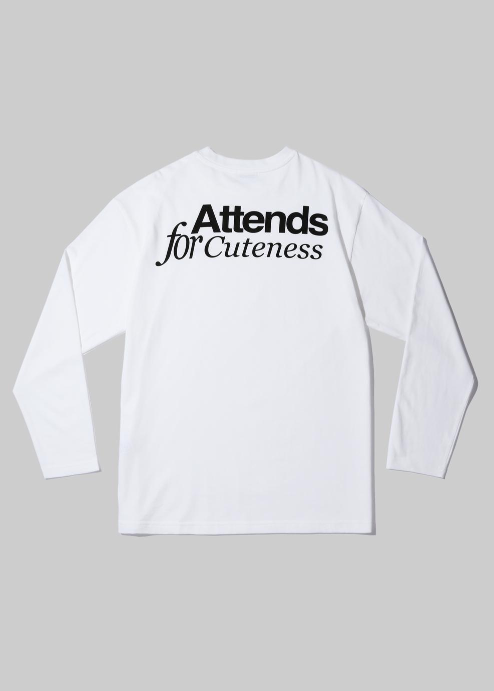 Attens White Long Sleeveless Tee Shirt