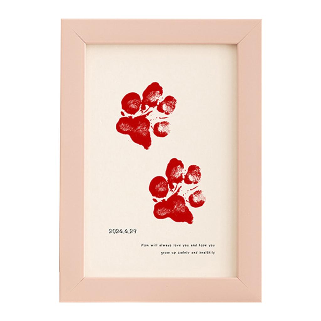 Dog Paw Print Photo Frame Personalized Printed Photo Frame For Bedroom Living Room