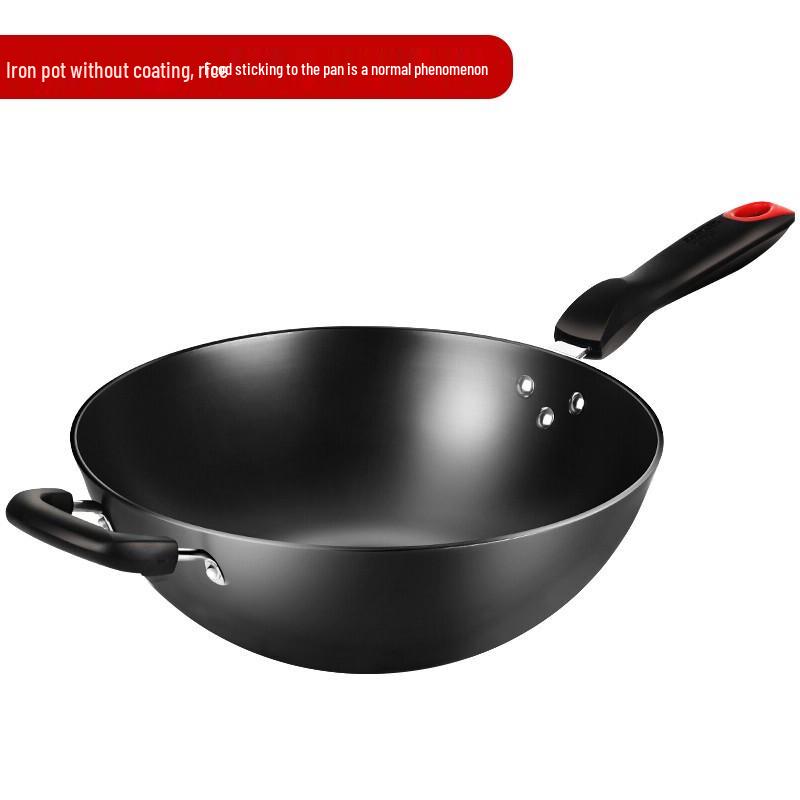 Chui Da Huang 34cm Cast Iron Wok