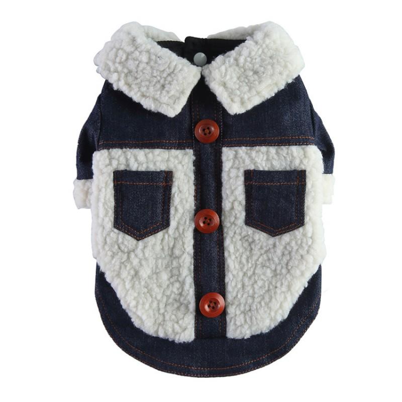 Winter Warm Pet Coat Dogs Cats Thick Outdoor Anti-Shedding Clothes Teddy American Shorthair