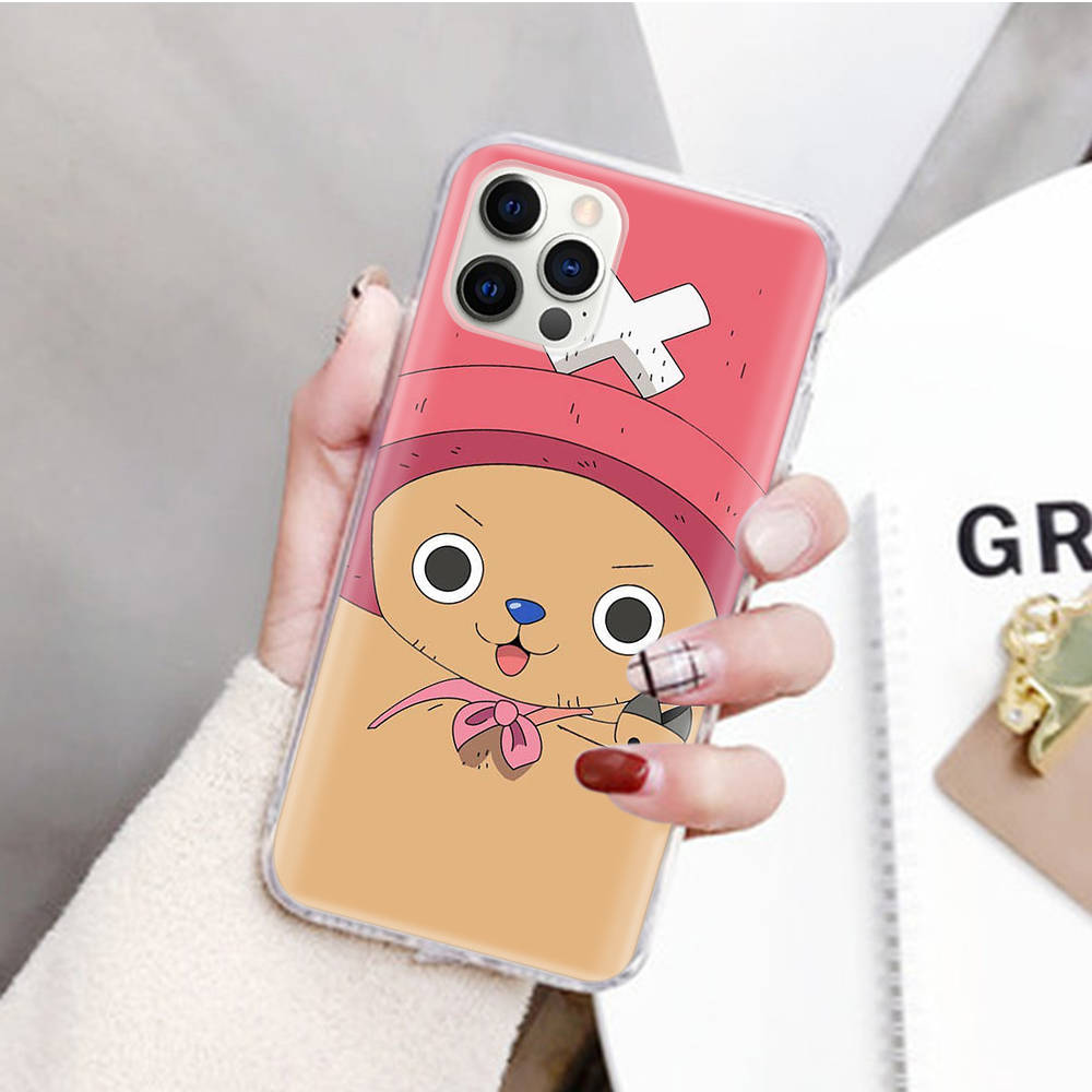 JW63 One Piece Chopper Transparent Case for Samsung A04 A14 A23 M33 M53 Realme 10 9 C35 C55 VIVO Y02 X80 Infinix Hot 30 Note 11 Tecno Spark 8P Pro
