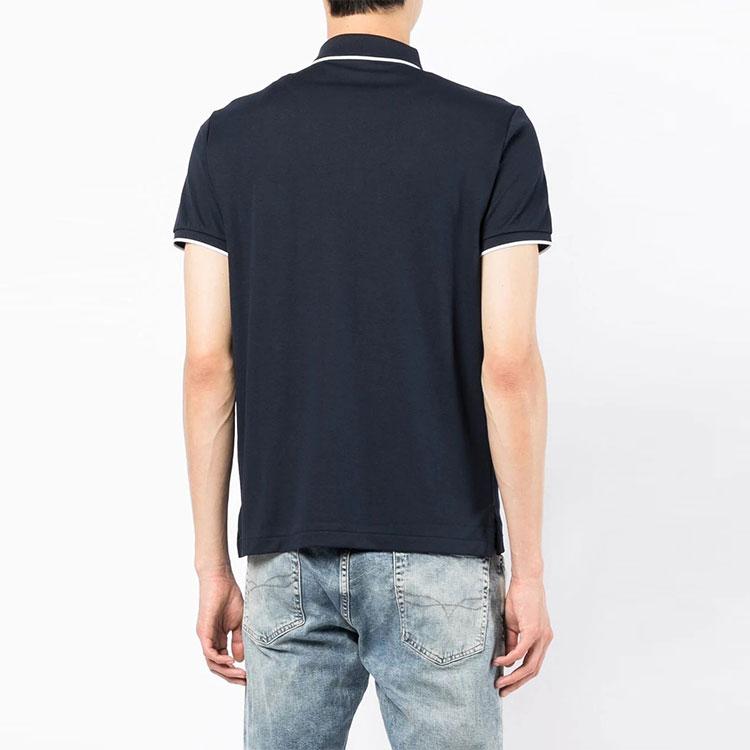 Polo Ralph Lauren SS22 Embroidered Logo Cotton Blend Short Sleeve Polo Shirt Men Tops Blue 710862961001NAVY-410