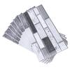 6 PCS Kitchen Backsplash Wallpaper PVC Self Adhesive Waterproof Oil Resistant Peel and Stick