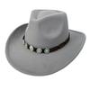 Europe, America and the West cowboy hat woolen curl top hat ethnic style curved brim jazz hat Tibetan travel hat tide