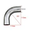 Stainless Steel 304 Elbow 90 Degree Pipe Exhaust Tube Bend Mandrel 19mm-51mm OD