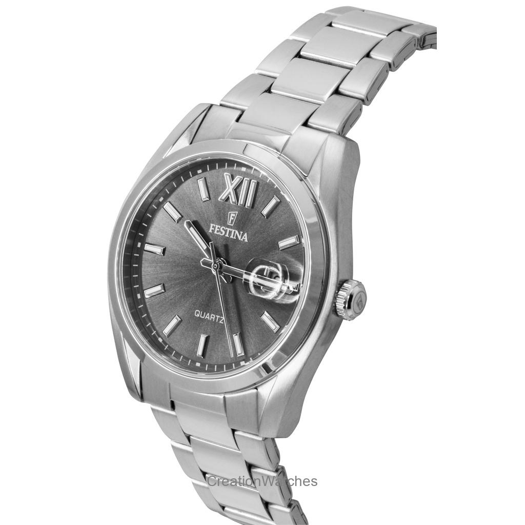 FESTINA Classic Stainless Steel Grey Dial Quartz F20707-3 Men's Watch