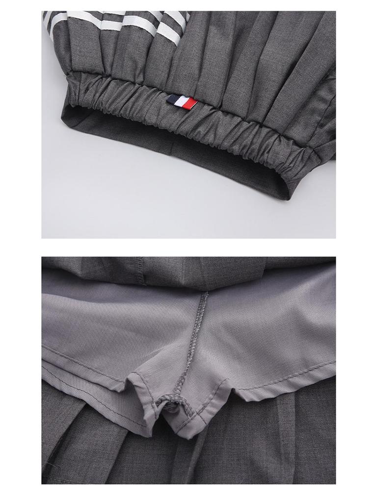 Sommerakademie Stil JK Uniform Rock Set - Wang Xinling inspiriertes Hemd & Faltenrock für Jungen und Mädchen, Kollektion 2025