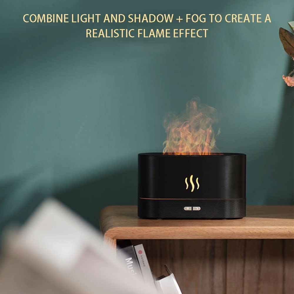 Nirvik Humidifier Aroma Scent Diffuser | Essential Oil Living Room Fire Flame Diffuser Smoke Machine Home, Office, Restaurant & Gym Cool Mist Hum