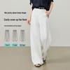 ESE-Y Women's Lyocell Linen Wide-Leg Trousers