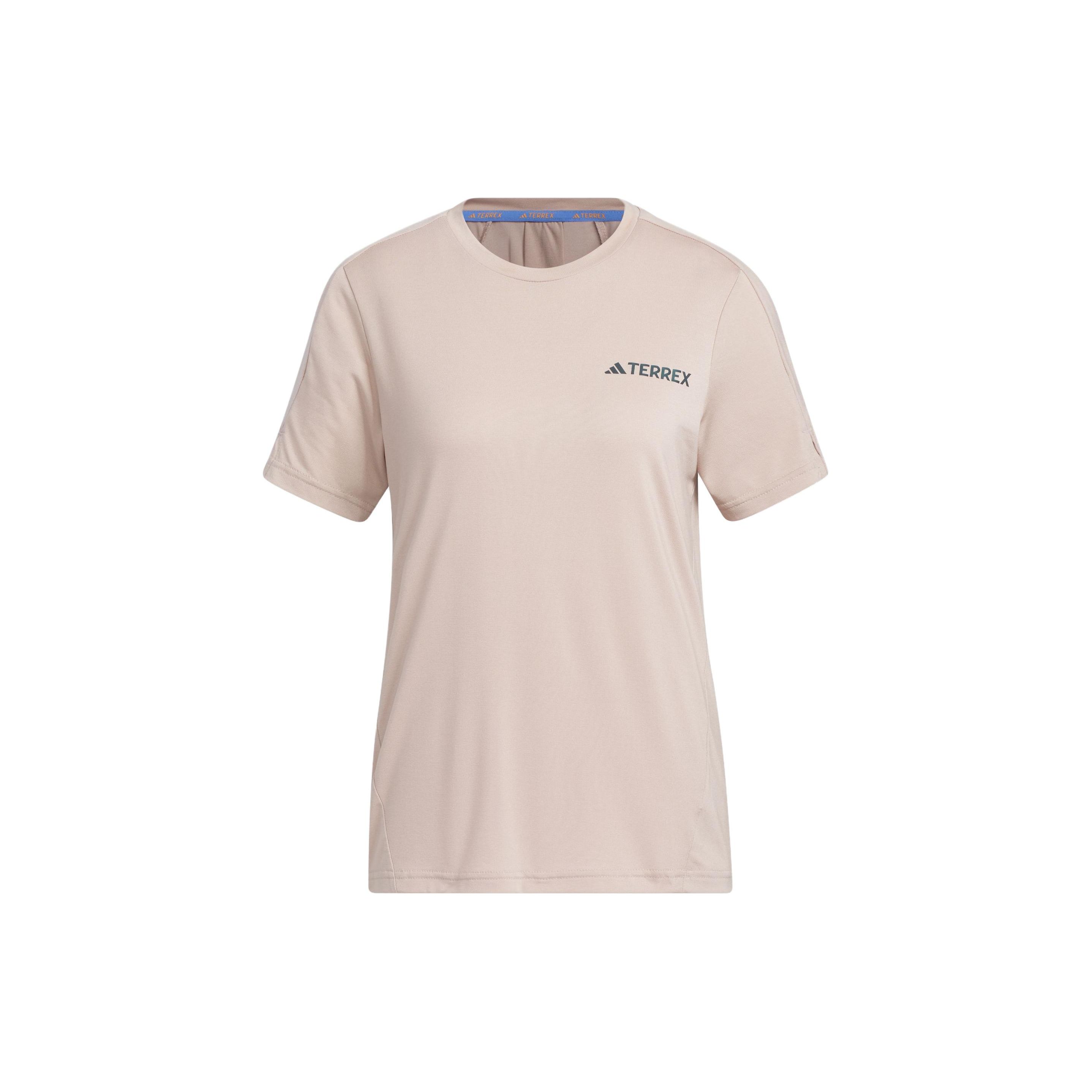 Adidas Campyx Футболка с коротким рукавом Логотип Печать Круглый вырез Футболка Женские Топы Miracle-Gray Brown IC1976 S