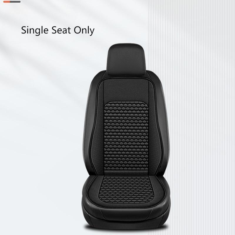 Hexagon Embossed Car Seat Cushion - Easy Installation (No Ties Needed), Breathable & Durable for All Seasons, Universal Fit