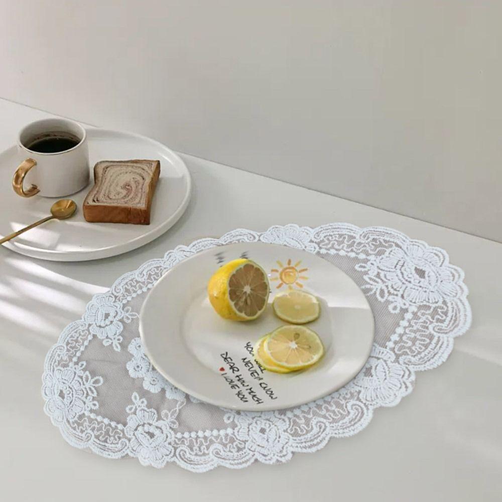 Party Wedding Home Decorations Lace Embroidered Coaster Kitchen Accessories Table Cloth