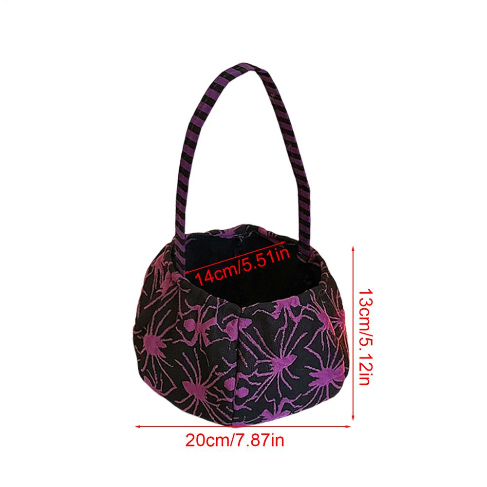 

Halloween Candy Bag Pumpkin Boo Trick or Treat Portable Candy Bag Tote Bucket Basket Kids Play Bags Holiday Storage bags 1PC