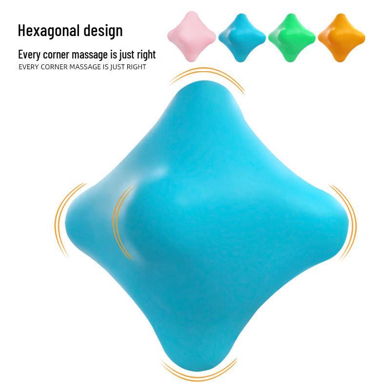 Rotating Silicone Fascia Massage Ball for Muscle Relaxation