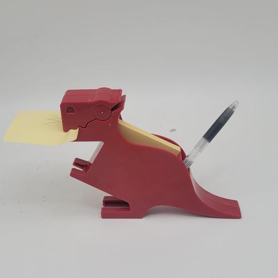 Dinosaur Sticky Notes Holder with Pen Storage Decorative Dino Memo Dispenser Organizer Desk Accessories