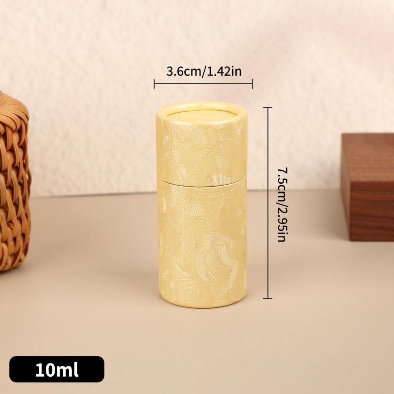 Universal Cylindrical Gift Box - 1Pcs Kraft Paper Container for Essential Oil Bottles & Tea - Eco-Friendly Packaging Solution