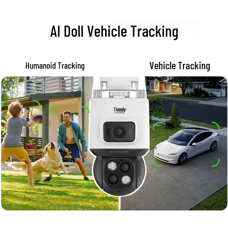 Tiandy Outdoor Solar 4G AI Surveillance Camera CN Plug (adapter Included)