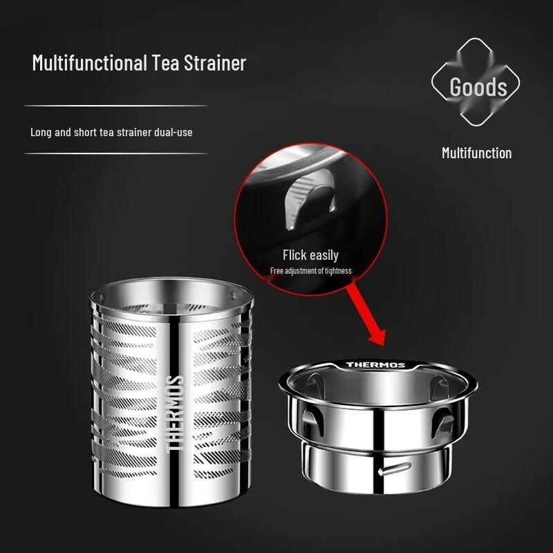 Thermos Double-Wall Glass Tea Infuser Bottle