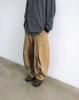 ANGLAN Long Tuck Wing Balloon Pants - Beige
